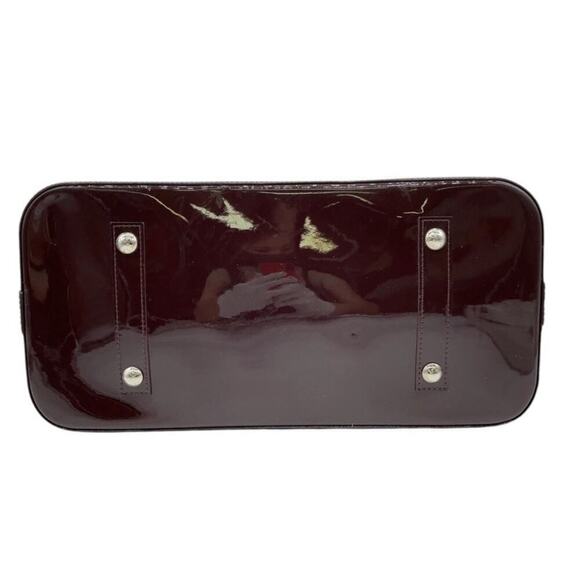 Louis Vuitton Epi Leather Alma GM Purple Handbag W/ Padlock Key and Dust Bag - Picture 7 of 16